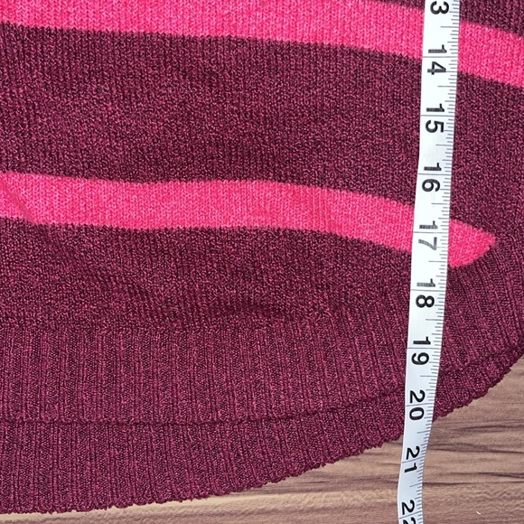 Free for all pink and purple striped sweater - Picture 6 of 11